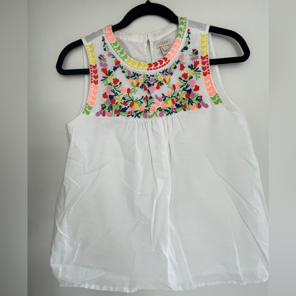 J.Crew embroidered top